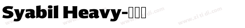 Syabil Heavy字体转换